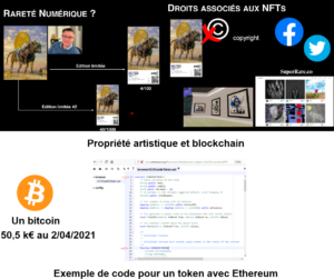 Blockchain : bitcoin, art et exemple de token