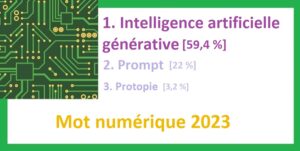 Intelligence artificielle générative, élu mot numérique 2023